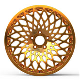 Gold Yellow Color SUV Wheel 17 18 Inch 5 Holes 6X139.7 Wheel Car Rims for Toyota