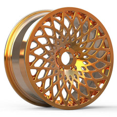 Gold Yellow Color SUV Wheel 17 18 Inch 5 Holes 6X139.7 Wheel Car Rims for Toyota
